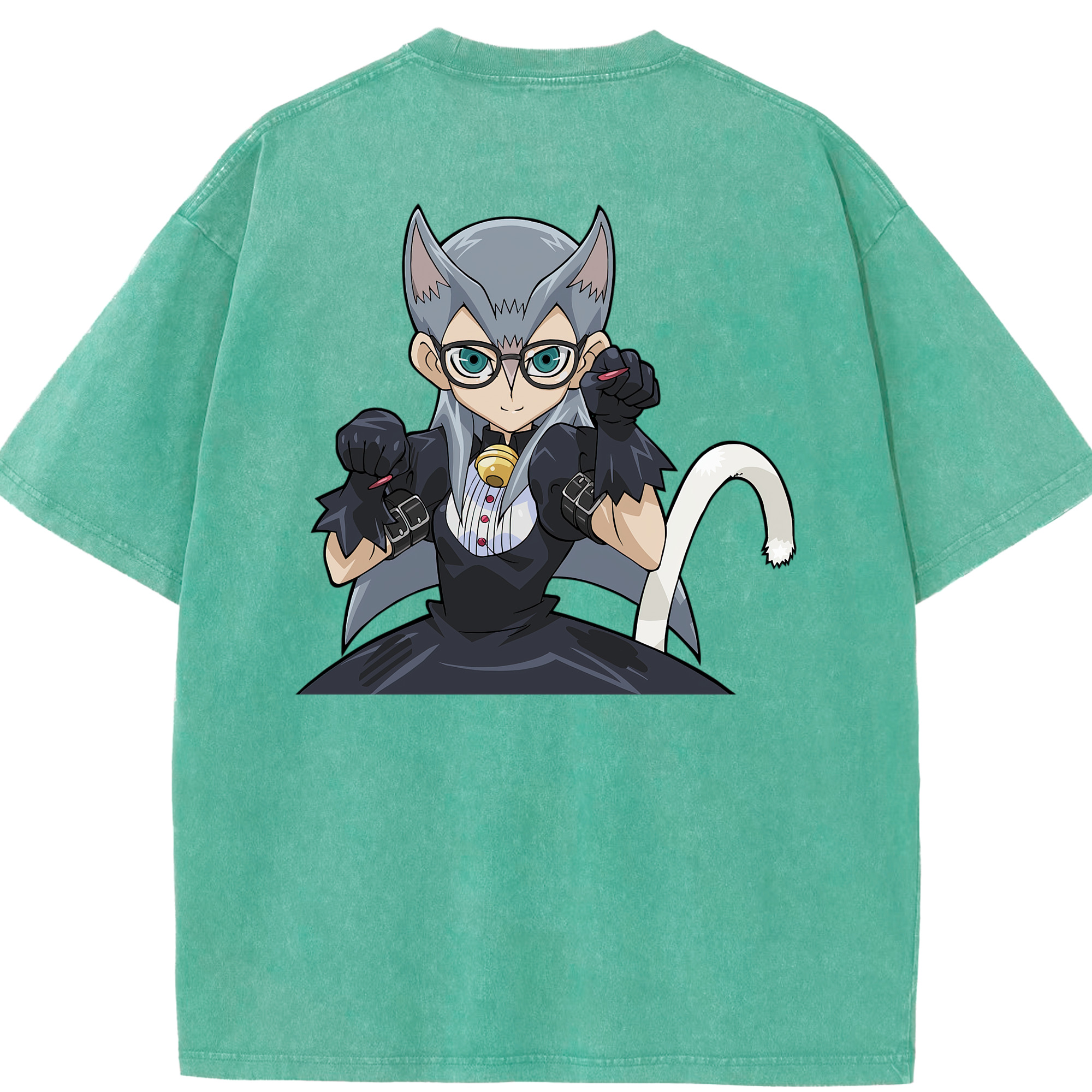 （画像用） 遊☆戯☆王 Yu-Gi-Oh! 綿100% ヴィンテージ風 半袖Tシャツ（背面プリント）